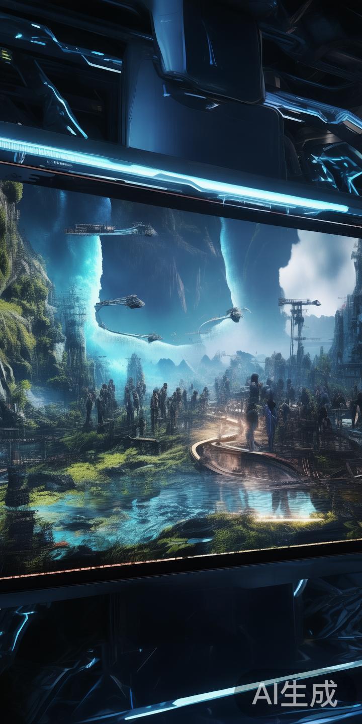 例如，有些电子游戏采用了高清先进的图像技术，结合多